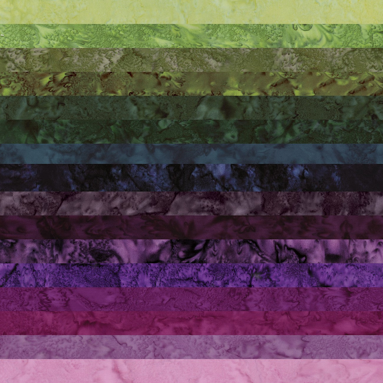 Batiks Hand-Dyes Twilight Grove 5in Squares