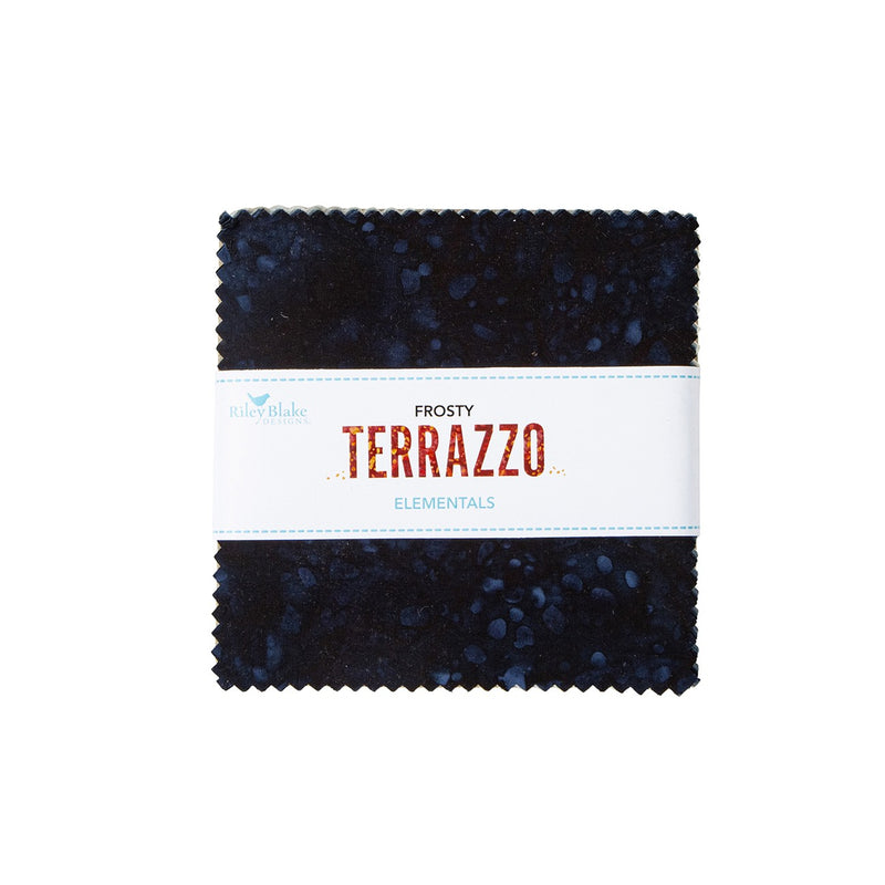 Batiks Elementals Terrazzo Frosty 5in Squares E, 42pcs
