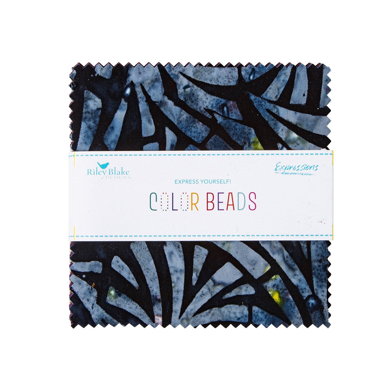 Batiks Color Beads 5in Squares, 42pcs/bundle