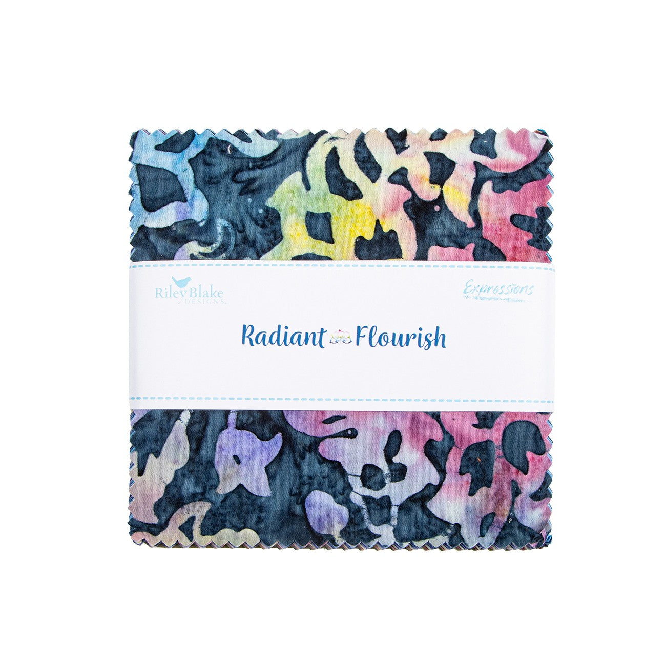 Batiks Radiant Flourish 5in Squares, 42pcs/bundle