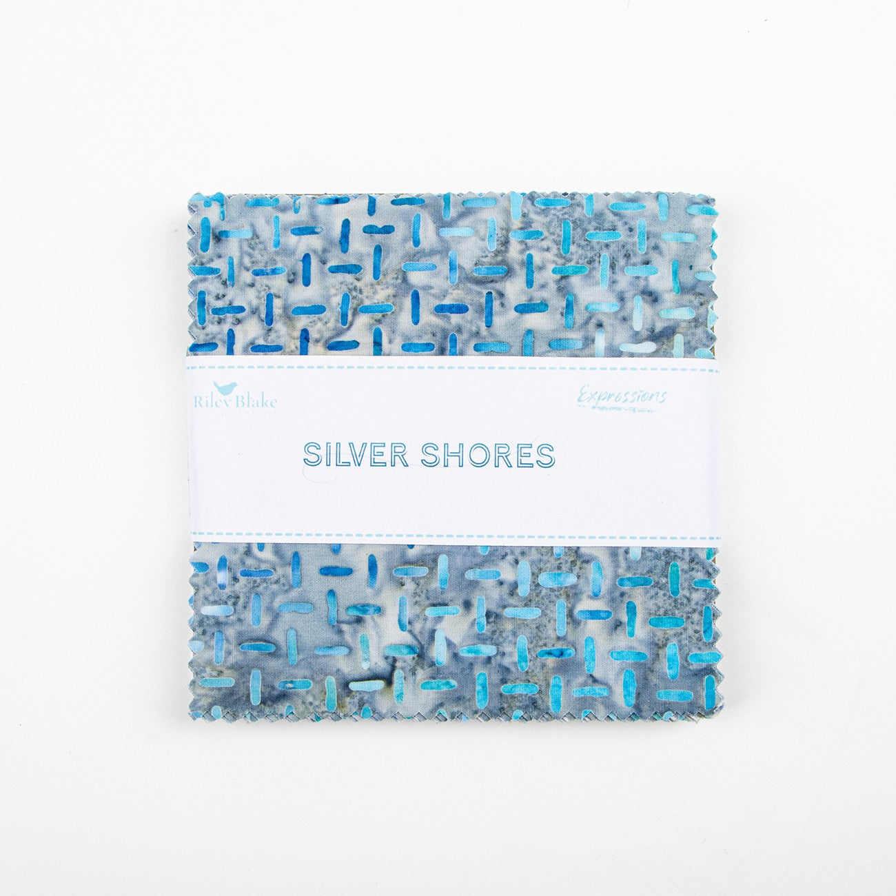 Batiks Silver Shores 5in Squares, 42pcs
