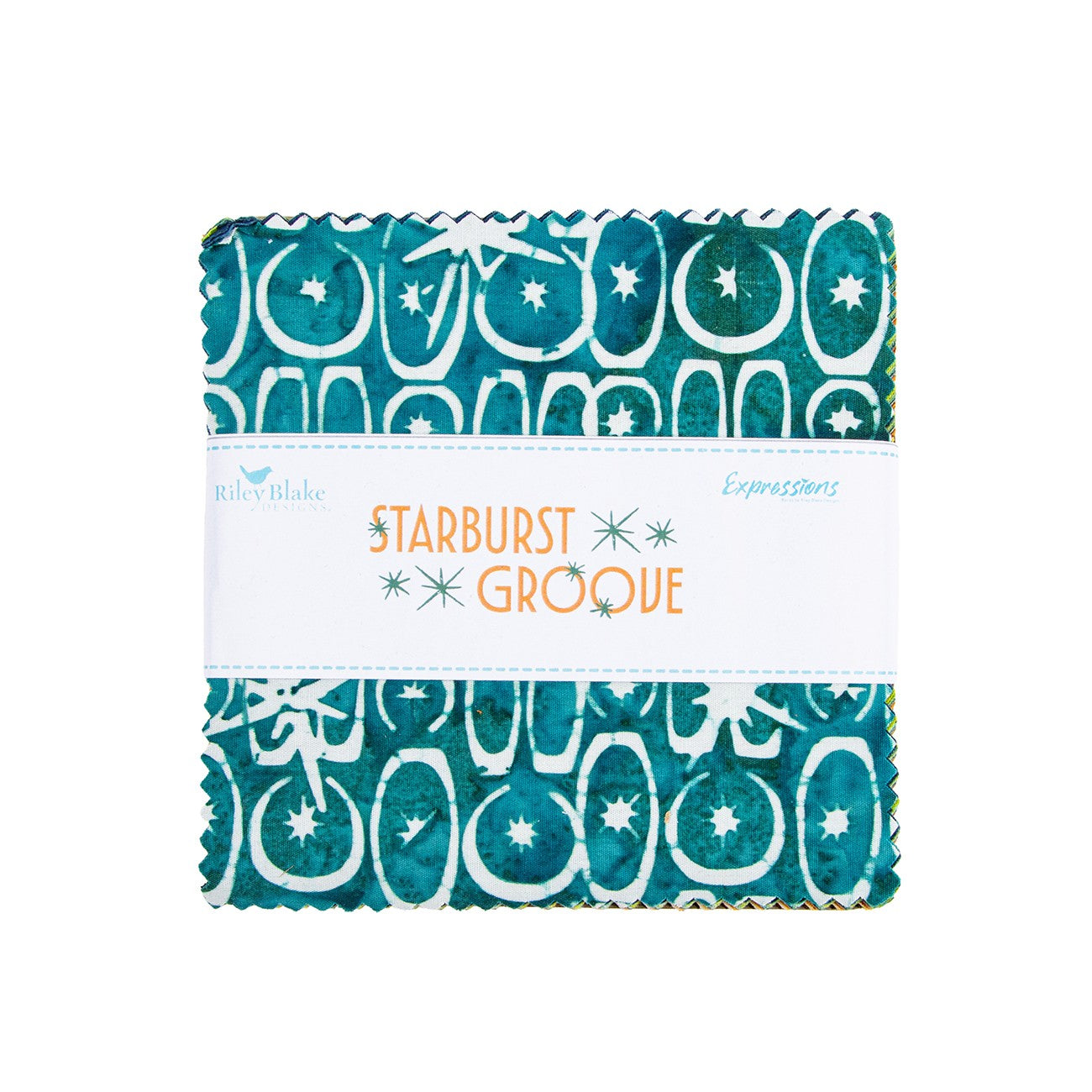 Batiks Starburst Groove 5 Inch Stacker, 42pcs