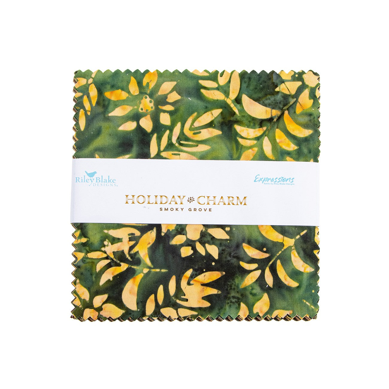 Batiks Holiday Charm Smoky Grove 5in Squares C, 42 Pcs.