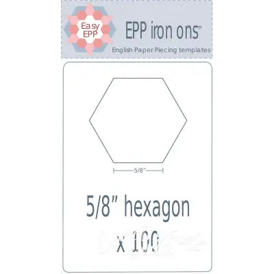 5/8in Hexagon EPP Iron-On x 100