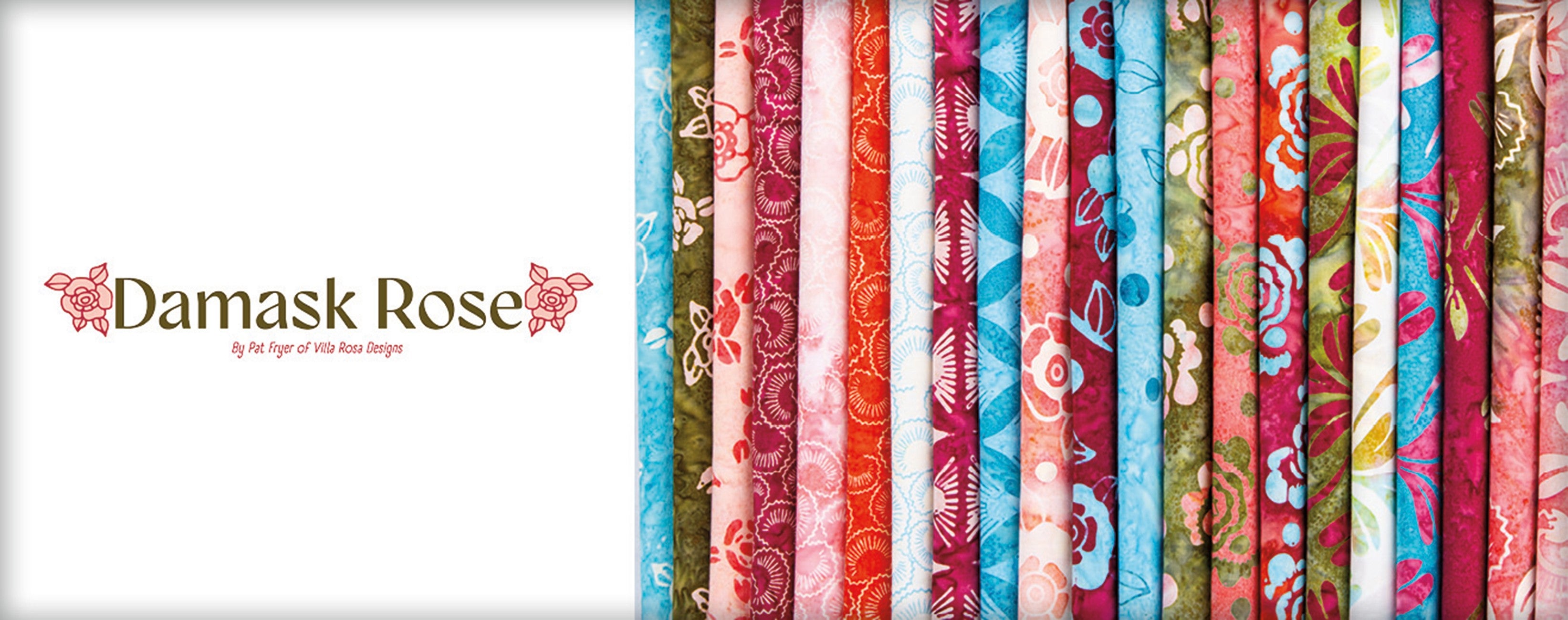 Batiks Damask Rose 5in Squares, 42pcs/bundle