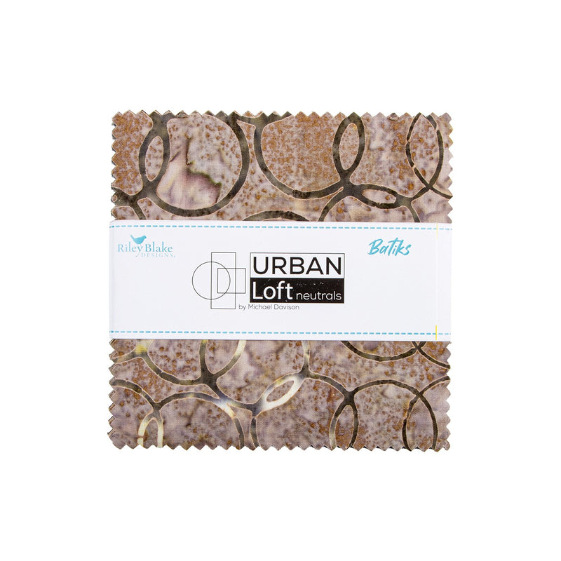 Batiks Urban Loft Neutrals 5in Squares 42 Pcs.