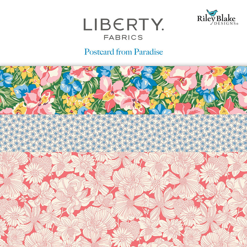 Liberty Postcard from Paradise 5in Squares, 42pcs/bundle