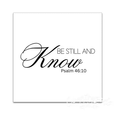 5 Precut Quilt Squares Printed with Psalm 46:10 5in