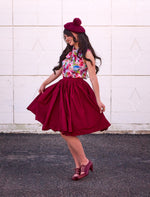 Watercolor Floral Bow Top - XS only, 1 left!