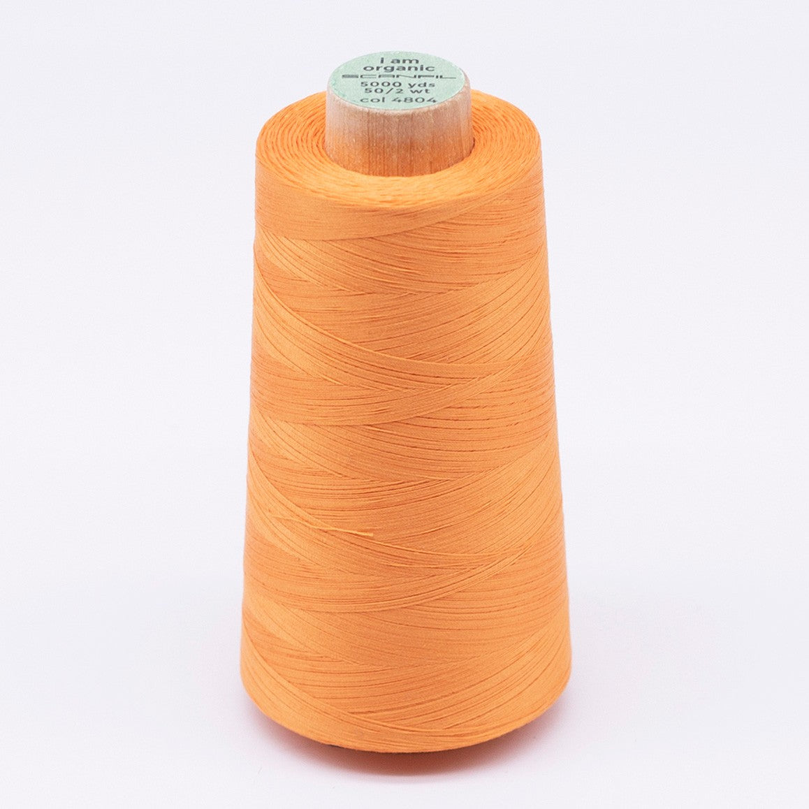 Scanfil Organic Cotton Thread 50wt Solid 5,000yd Blazing Orange