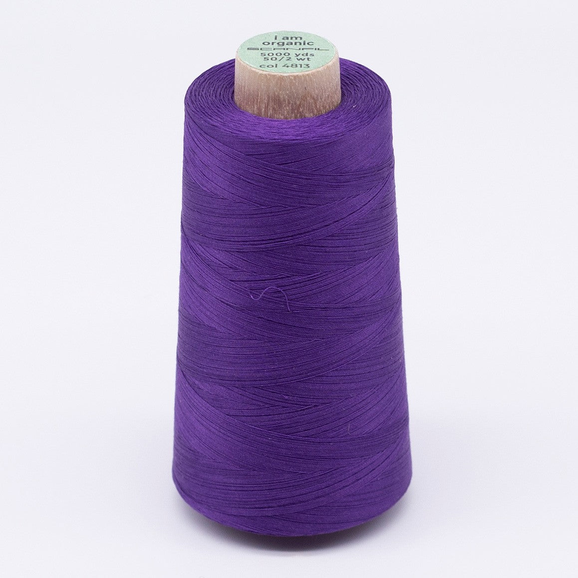 Scanfil Organic Cotton Thread 50wt Solid 5,000yd Royal Purple