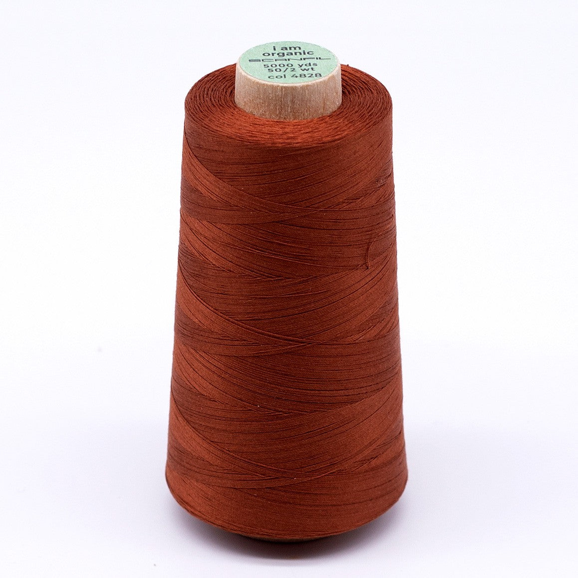 Scanfil Organic Cotton Thread 50wt Solid 5,000yd Baked Clay