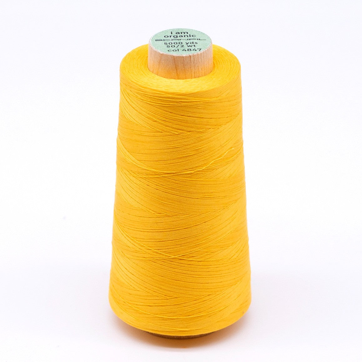 Scanfil Organic Cotton Thread 50wt Solid 5,000yd Banana