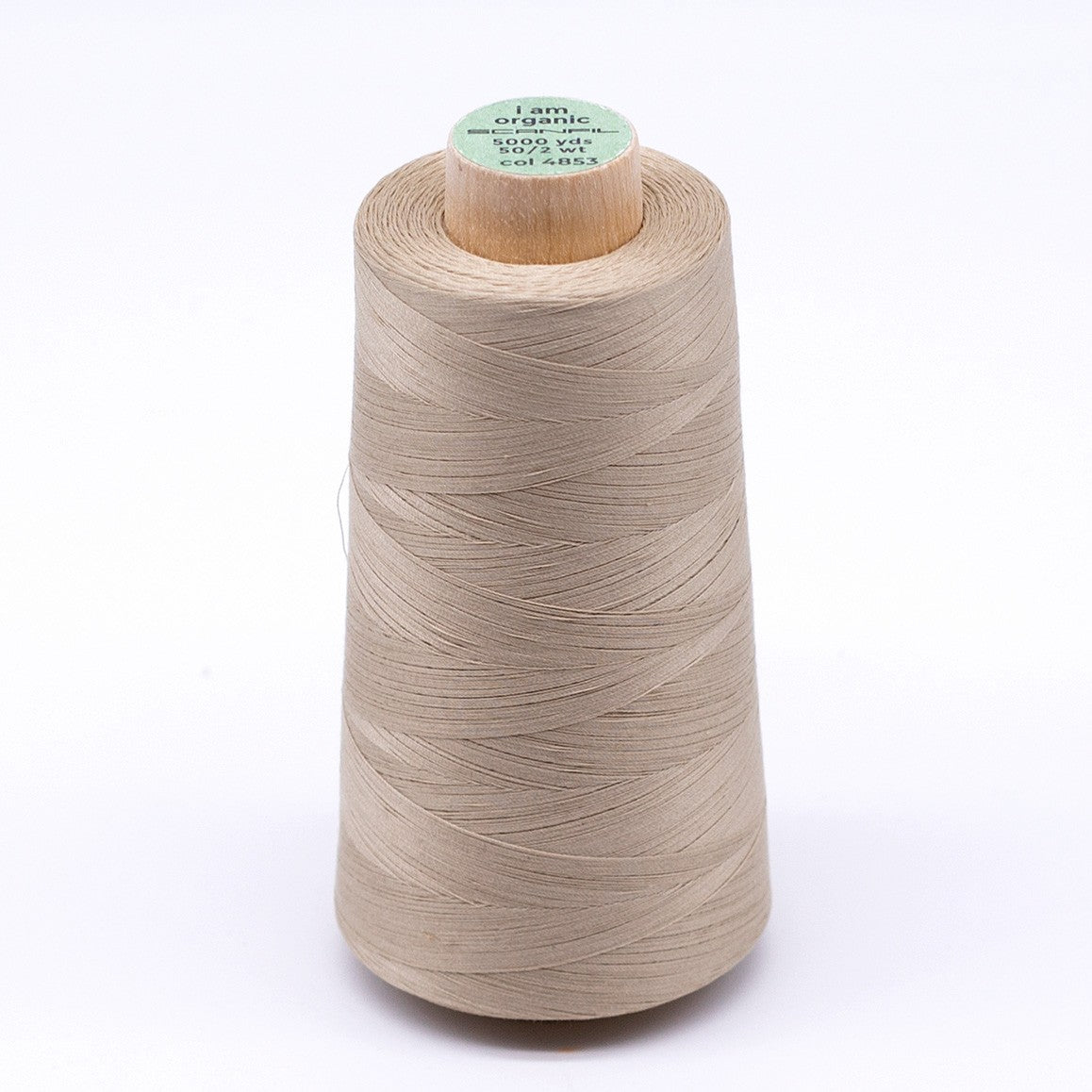 Scanfil Organic Cotton Thread 50wt Solid 5,000yd Safari