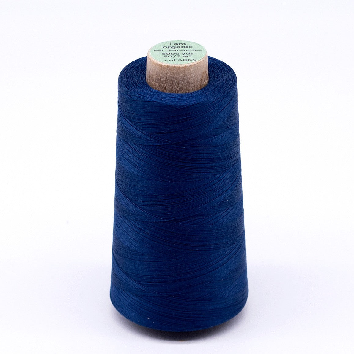 Scanfil Organic Cotton Thread 50wt Solid 5,000yd Sailor Blue