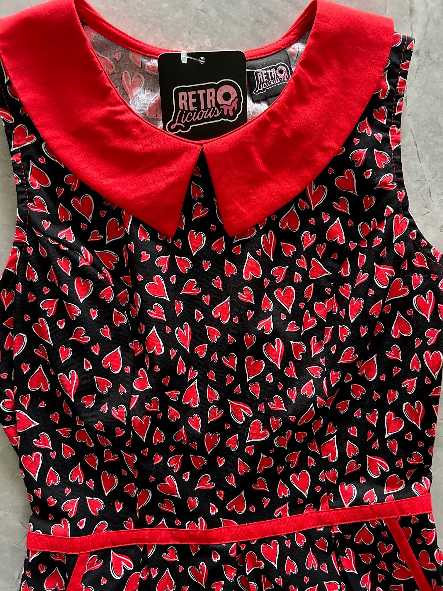 Hearts Collared Dress