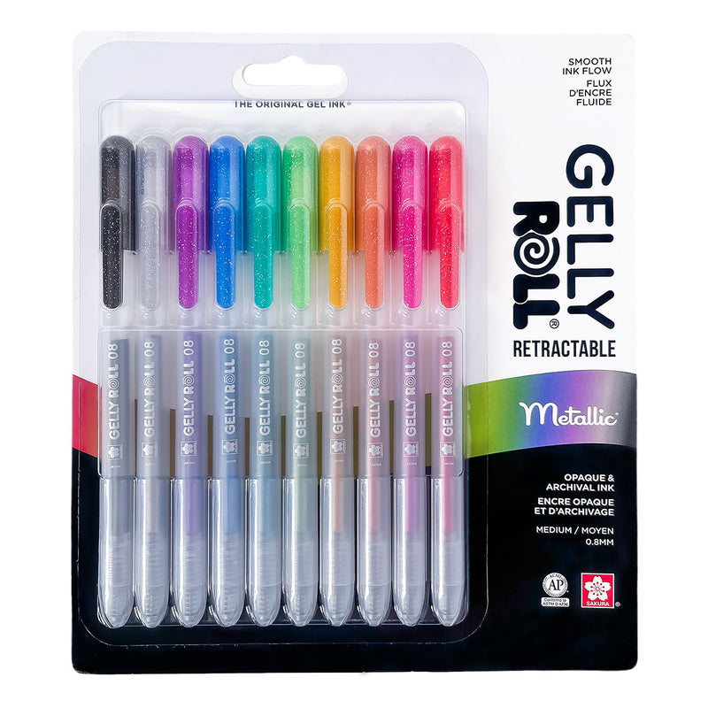 Gelly Roll Retractable Metallic 10pc Set