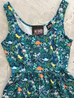Dino Shorter Length Fit & Flare Dress