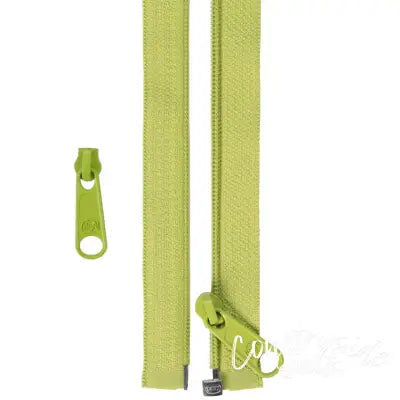 50in Separating Zipper and Extra Slide Apple Green