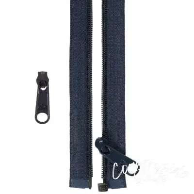 50in Separating Zipper and Extra Slide Navy
