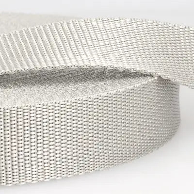 50mm Polypropylene Webbing in Light Grey