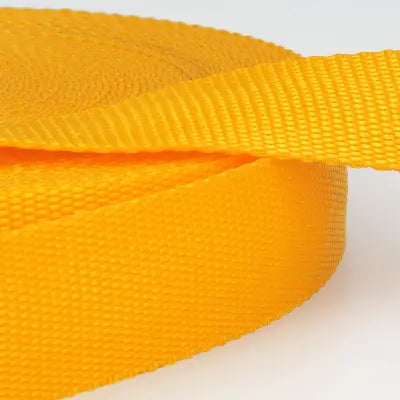 50mm Polypropylene Webbing in Yellow