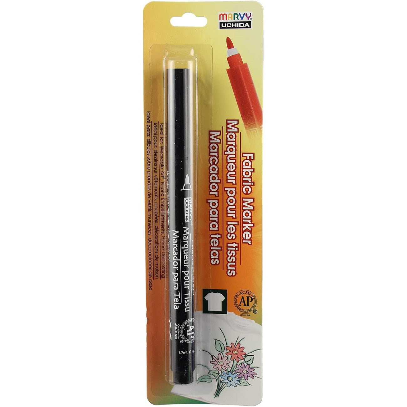 Fabric Marker Fine Point Black