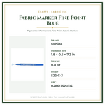 Product Specifications – Fabric Marker Fine Point Blue
