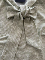 Sage Dot Bow Top