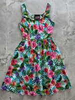 Tropical Fit & Flare Dress