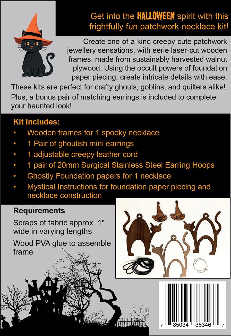 Scaredy Cat Necklace Kit- Walnut