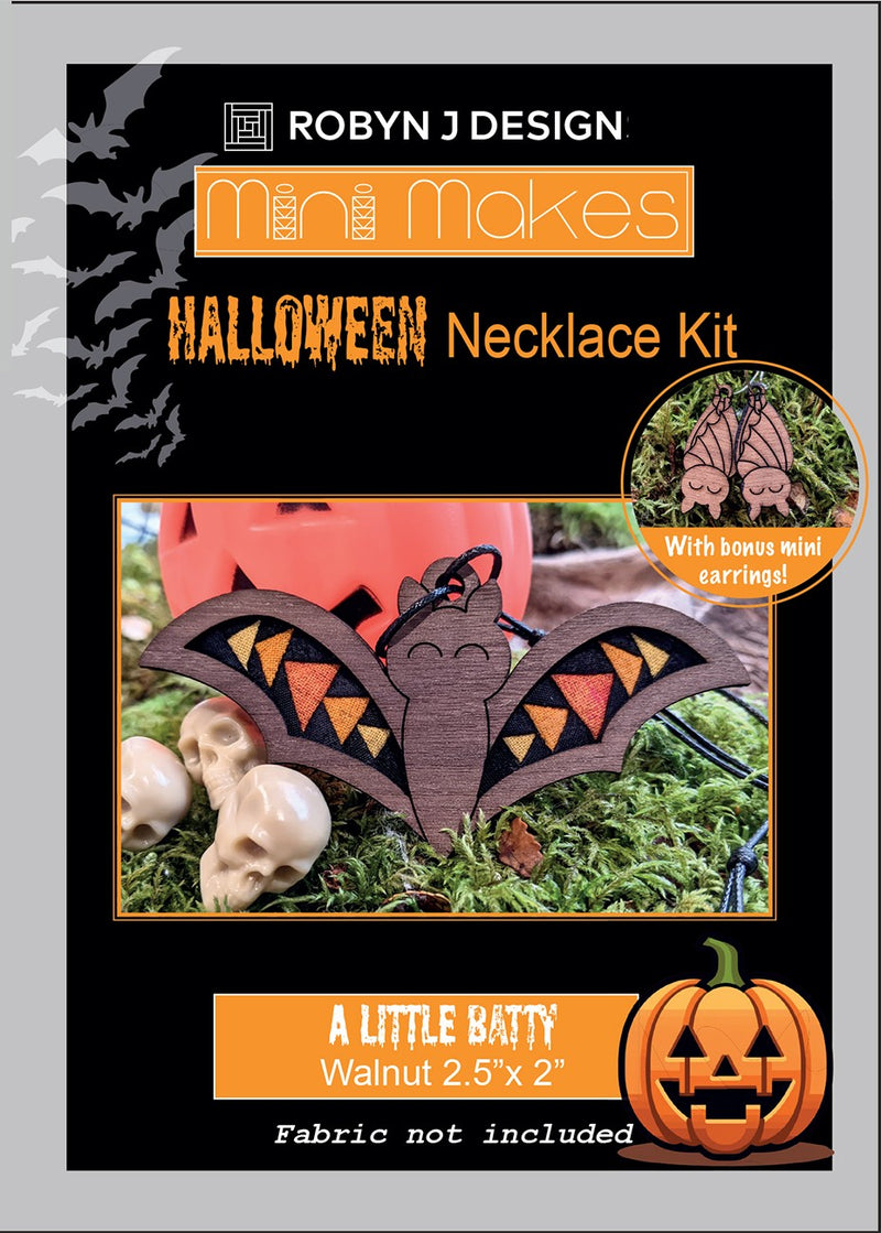 Slightly Batty Necklace Kit- Walnut