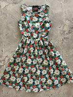 Winter Floral Vintage Dress