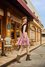 Santa Mugs Skater Skirt