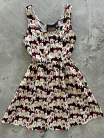 Dogs in Santa Hats Shorter Fit & Flare Dress