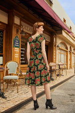 Poinsettia Greta Dress