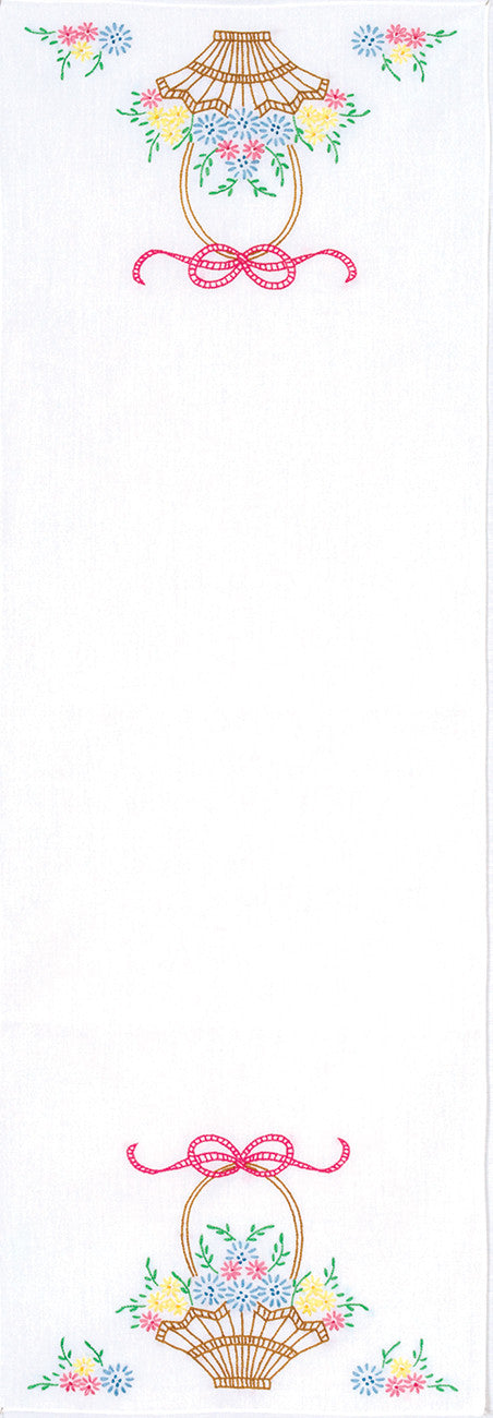 Basket Of Daisies Table Runner