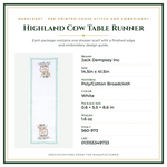 Product Specifications – Highland Cow Table Runner