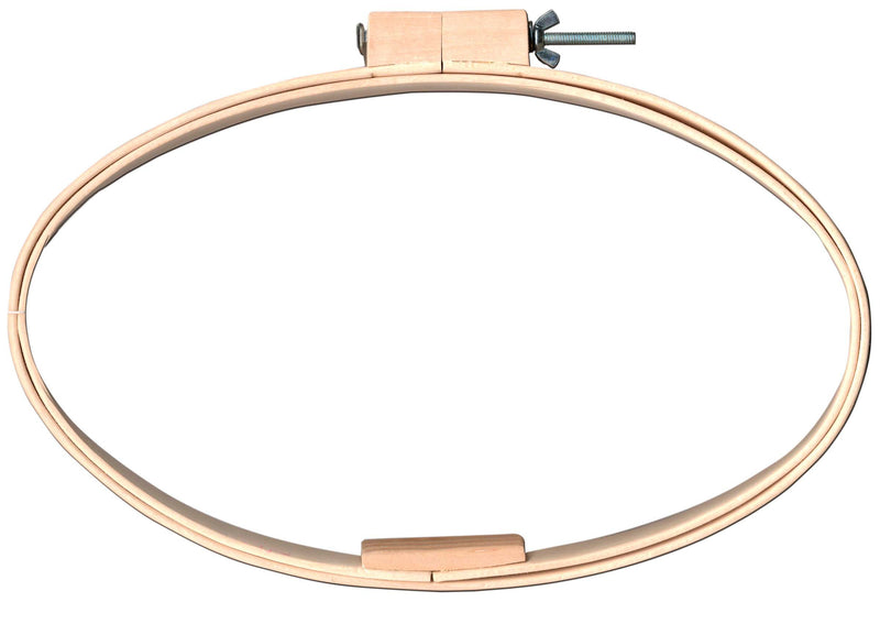 Quilting / Embroidery Hoop Wood 9in x 15in Oval