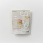 Tiny Zippered Crochet Pouch Kit with Embroidery Floss Colorful Macaron