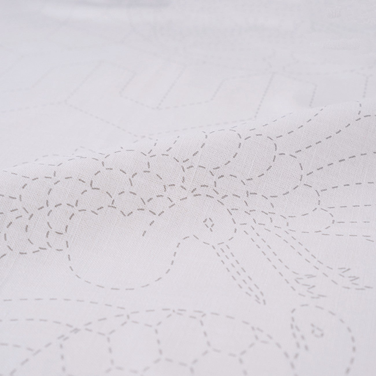 Celebratory Sahiko Fabric Kotobuki Pattern - White
