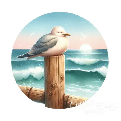 Summer Beach Round Fabric Panel 4