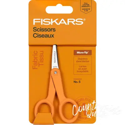 5in Micro Tip Fashion Scissor Orange