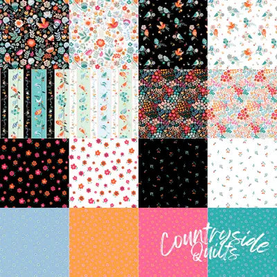 5in Squares Birdsong, 42pcs/bundle