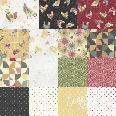 5in Squares Chicken Scratch, 42pcs/bundle