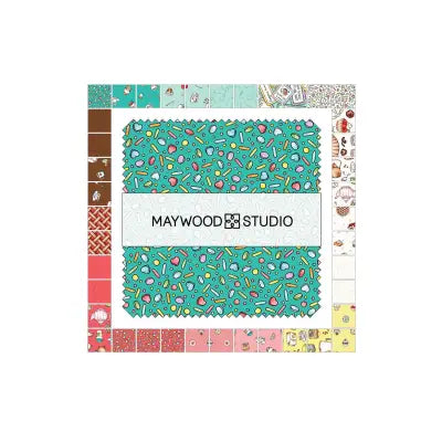 5in Squares Dessert First, 42pcs/bundle