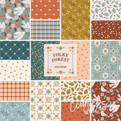 5In Squares Folky Forest 42Pcs/Bundle