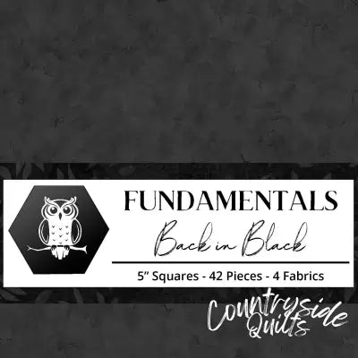 5in Squares Fundamentals: Back in Black 42pcs