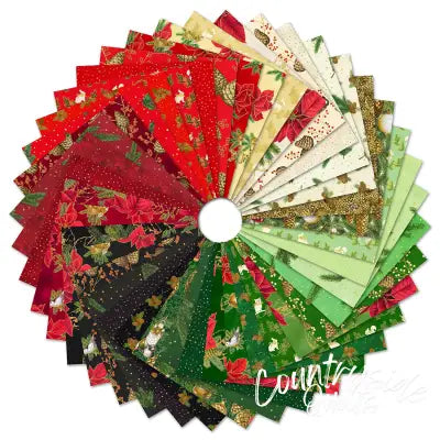 5in Squares Holiday Flourish Forest Glen, 42pcs/bundle