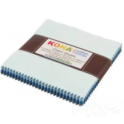 5in Squares Kona Cotton Overcast 42pcs